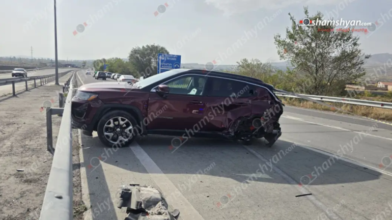 Արագածոտնի մարզում բшխվել են «Jeep Compass»-ը, «ՎԱԶ 2107»-ն ու «Lada»-ն․ վերջինը հայտնվել է ձորակում․ կա վիրավnր