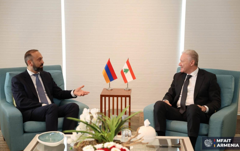 Միրզոյանն ու Ռաջին քննարկել են Հայաստանի և Լիբանանի միջև փոխադարձ վստահության վրա հիմնված գործընկերության զարգացման հարցեր Միրզոյանն ու Ռաջին քննարկել են Հայաստանի և Լիբանանի միջև փոխադարձ վստահության վրա հիմնված գործընկերության զարգացման հարցեր