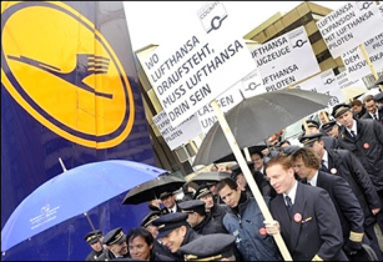 Пилоты Lufthansa приостановили забастовку