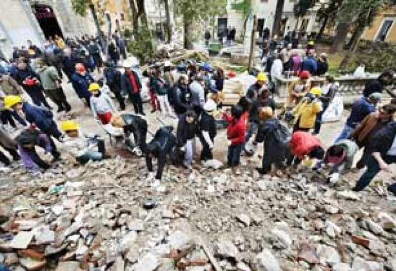 Italian City of L'Aquila Marks Quake Anniversary 