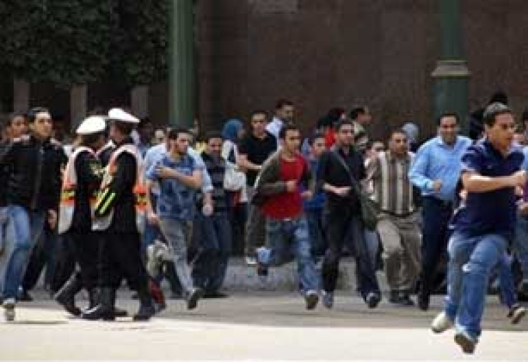 Egyptian Security Forces Arrest and Beat Peaceful Protestors