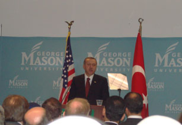 Erdogan's Security Services Did Not Allow  Armenian Journalists to Attend His Lecture in George Mason University in Washington