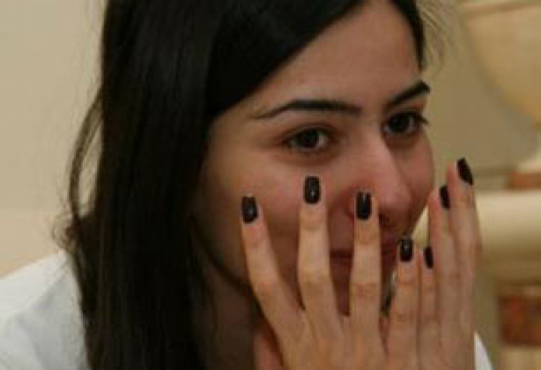 Lilit Mkrtchyan Celebrating First Victory