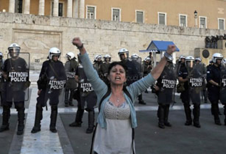Greek Parliament Backs Hefty Cuts 