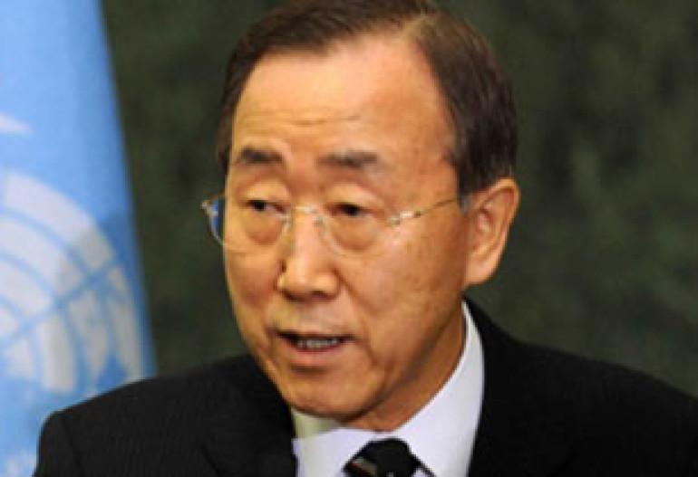 UN Secretary-General Ban Ki-moon Arrives in Turkey 