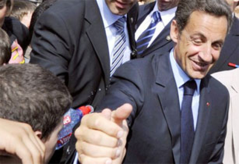Bottle Flies as Sarkozy Gets Tough on Kids Problem 