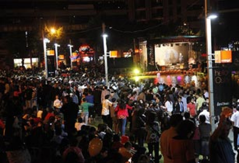 Orange Celebrated Eurovision at Swan Lake in Yerevan 