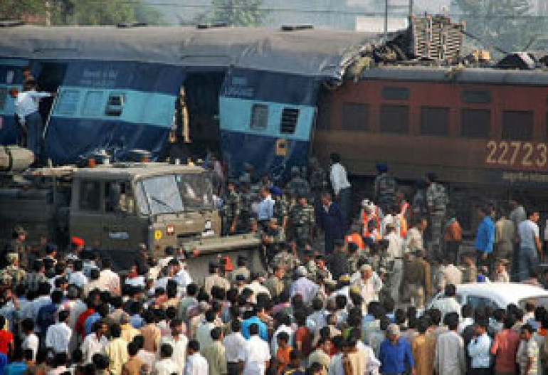 Dozens killed in train crash in eastern India