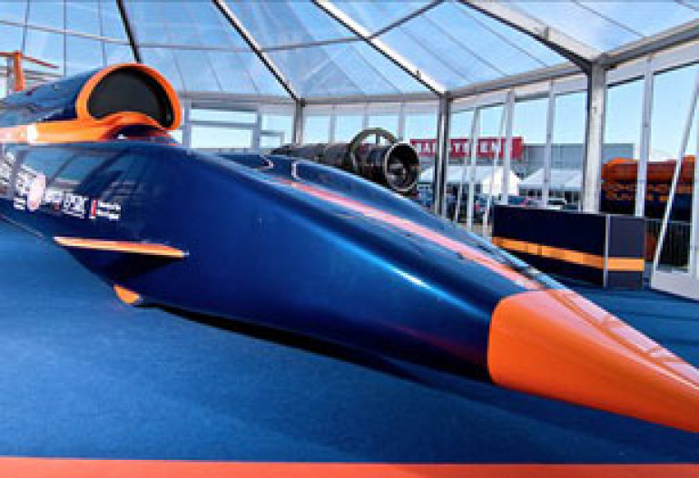 Model of Bloodhound supersonic car unveiled