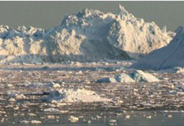 Huge ice sheet breaks from Greenland glacier
