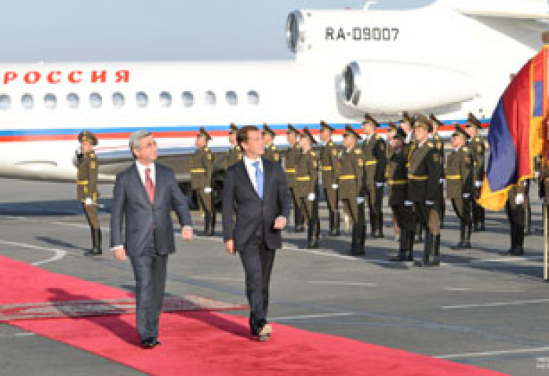 Russian President Dmitry Medvedev on state visit in Armenia 