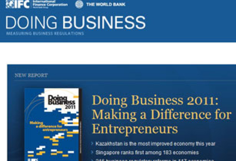 Armenia lags behind neighbors in Doing Business 2011