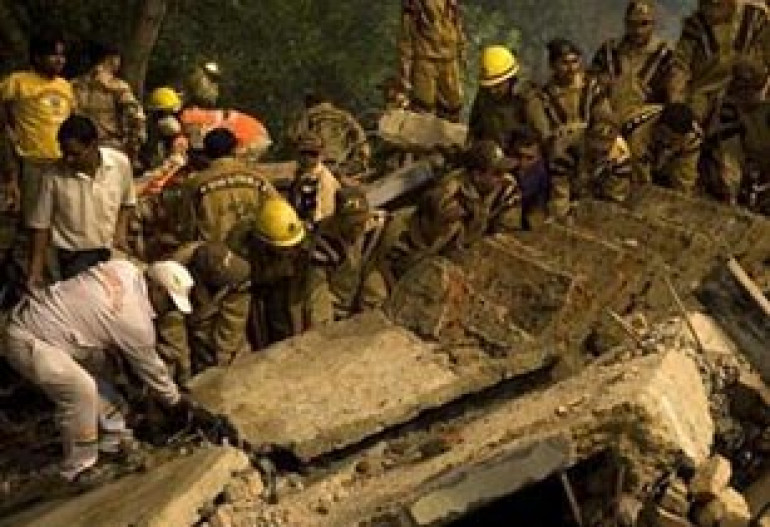 Delhi building collapse: 60 dead, 80 injured