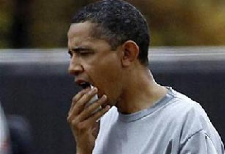 Obama gets a sharp elbow on hoops court and 12 stitches 
