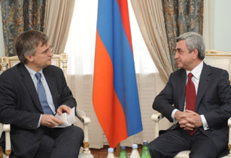 Armenian president receives EU official