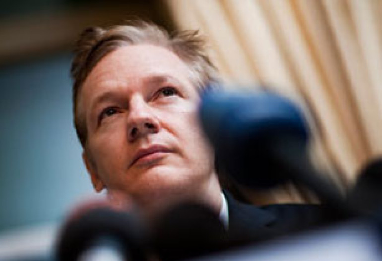 Wikileaks' founder in UK, British newspaper says