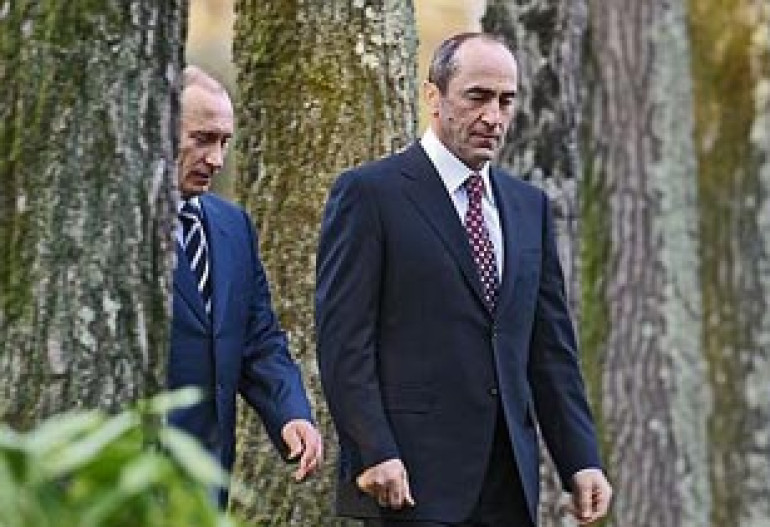 Armenian ex-president meets with Russian premier in Moscow