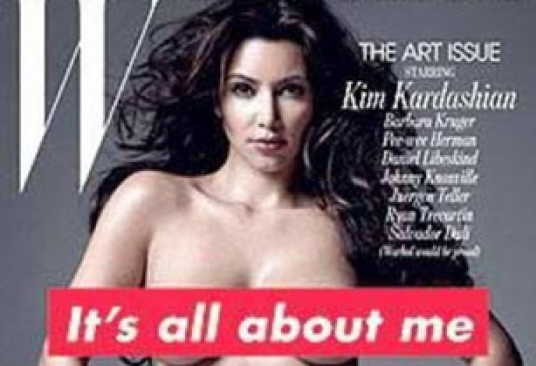 Kim Kardashian upset over her nude photo in W magazine
