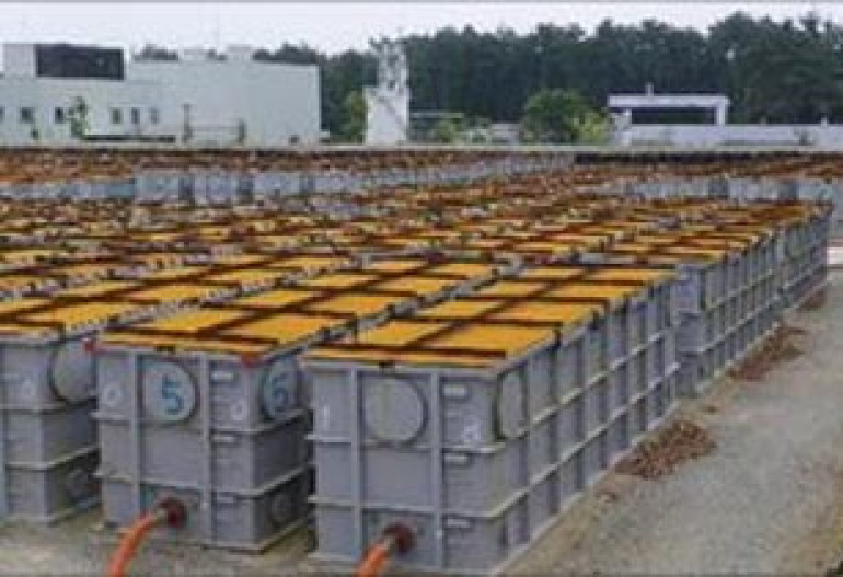 Tepco treats radioactive water at Fukushima plant