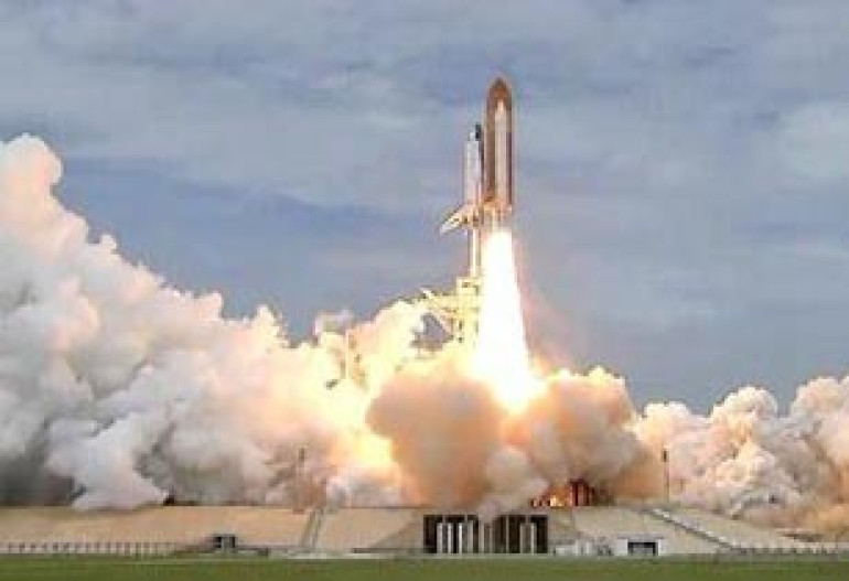 Space shuttle Atlantis in historic final lift-off