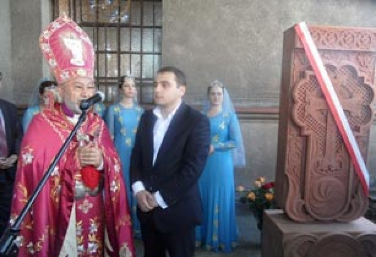 Armenian cross-stone at Armenian church in Gliwice 