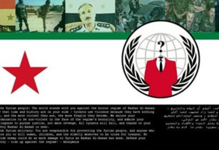 Official Syrian sites hacked by Anonymous 
