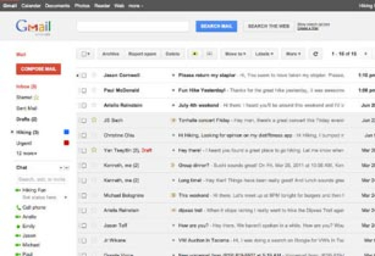 Gmail changes its design