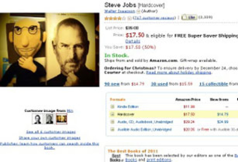 Биография Джобса стала самой продаваемой книгой 2011 года на Amazon