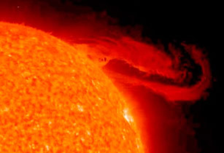 Earth’s atmosphere undergoing geomagnetic storm