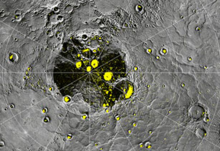 Mercury poles give up hints of water ice 