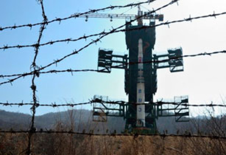 N. Korea moves rocket into place
