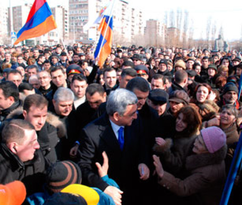 Намеченный на сегодня митинг Республиканской партии Армении не состоялся