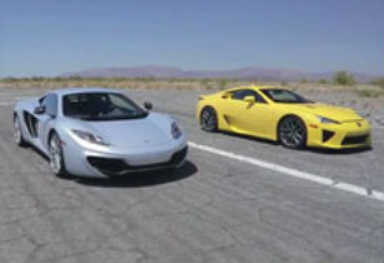 Գերթանկարժեք Bugatti, Lamborghini, McLaren և Lexus մեքենաները «ճակատ-ճակատի» մրցել են թռիչքուղու վրա (տեսանյութ)