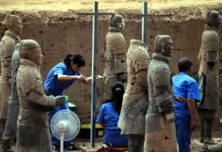 Archaeologists unveil 120 stunning new figures after third dig at terracotta warriors' (photos)