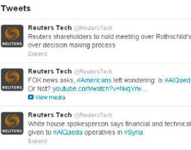 Хакеры взломали твиттер Reuters 