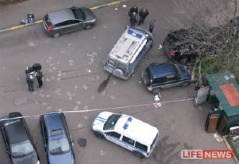 В Москве из автомата расстреляли джип бизнесмена Сергея Белгаряна (видео)