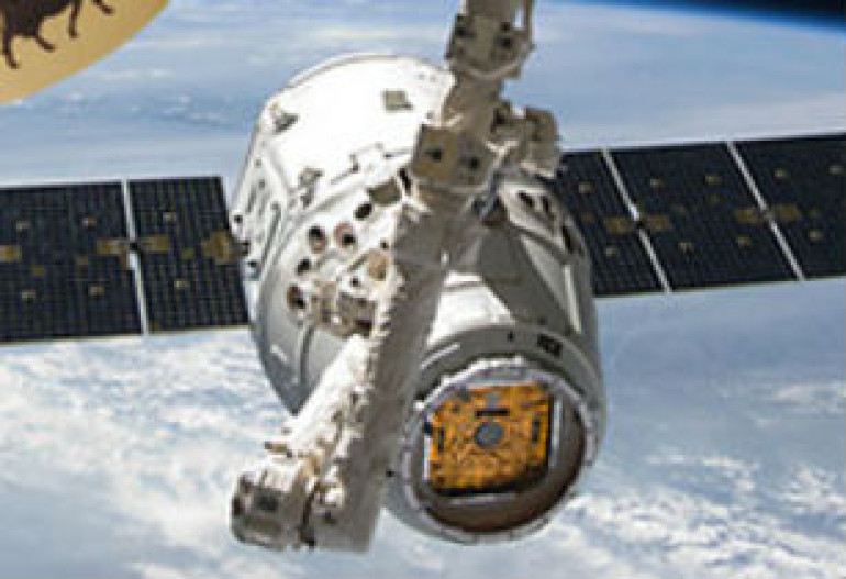 Astronaut ice cream launching to space