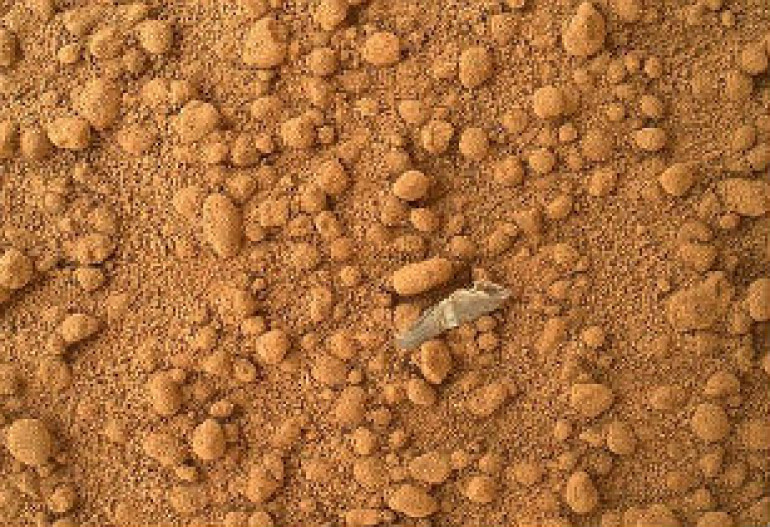 Rover finds man-made object in Martian dirt