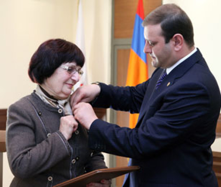 Yerevan mayor honors merited writer