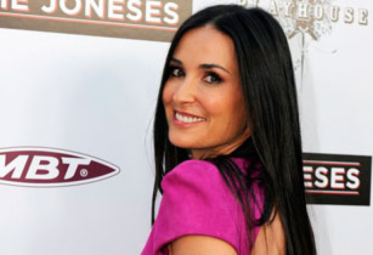 Demi Moore in Dubai for 50th birthday