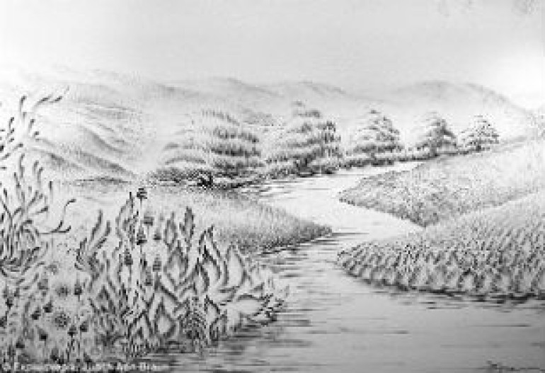 Artist uses fingerprints to make murals with charcoal (video, photos)