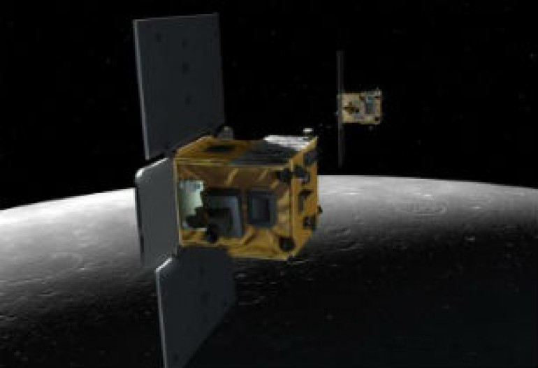 Гравитационные зонды NASA врезались в поверхность Луны