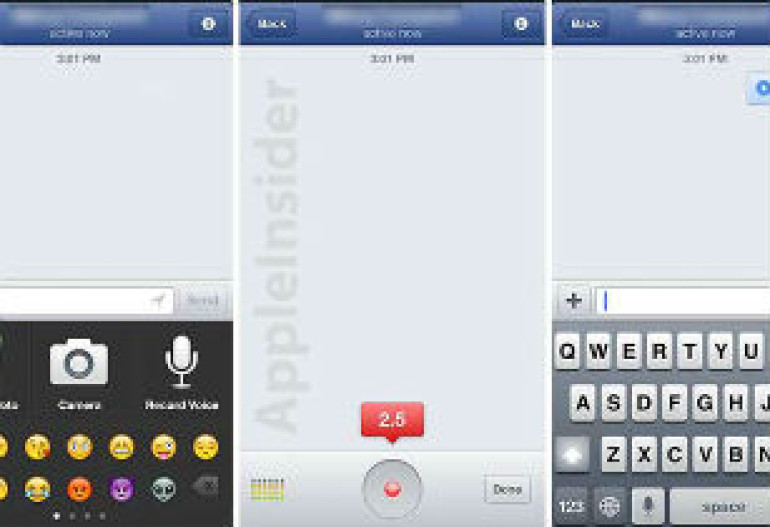  Facebook updates messenger app with voice messages