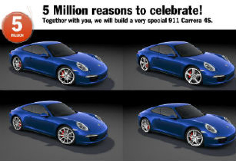 Porsche-ն բացառիկ մեքենա է ստեղծում Facebook-ում ընկերության 5-միլիոներորդ երկրպագուի պատվին