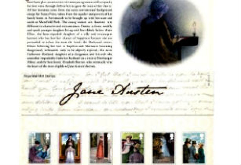 Pride and Prejudice anniversary stamps on sale