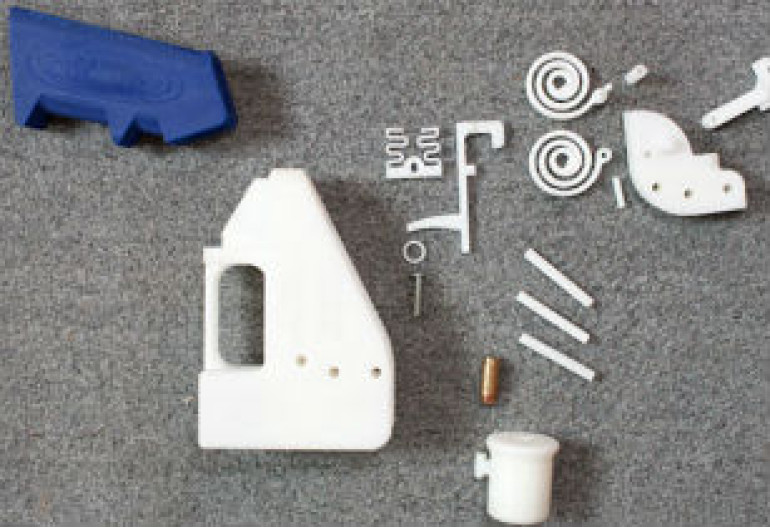 Working gun made with 3D printer (video)