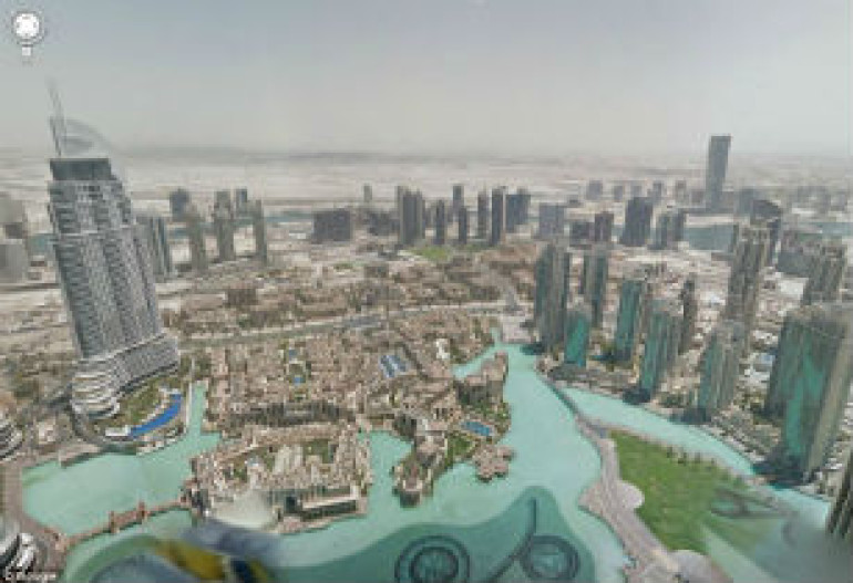 Google Street View cameras map stunning views from top of the world's tallest building (video)