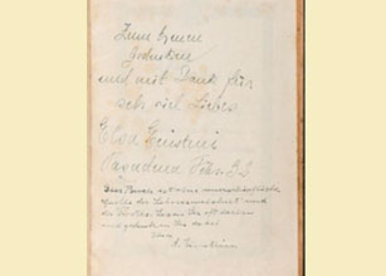 Bible signed by Einstein auctioned for $68,500