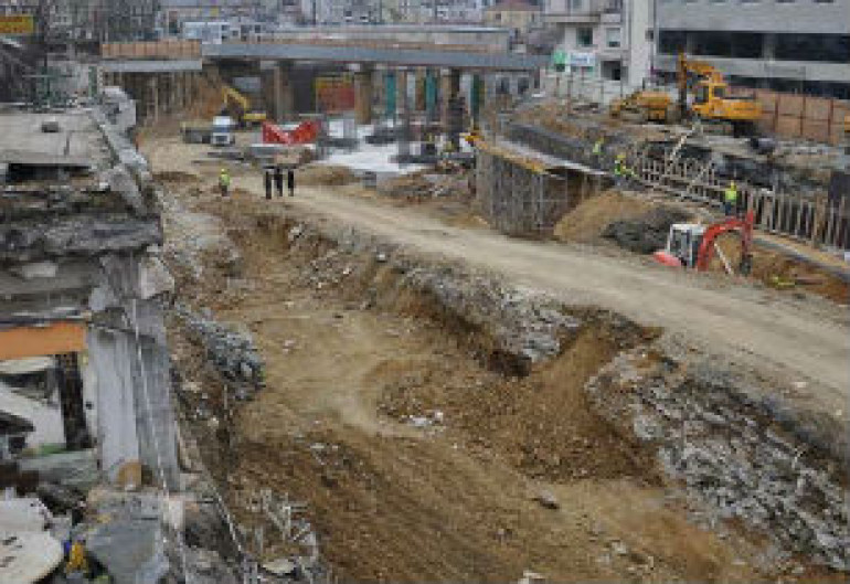 Armenian gravestones found during construction works in Istanbul Taksim Square