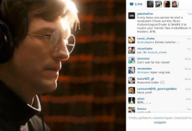 Первым кинотрейлером в Instagram стала реклама фильма про Джобса (видео)